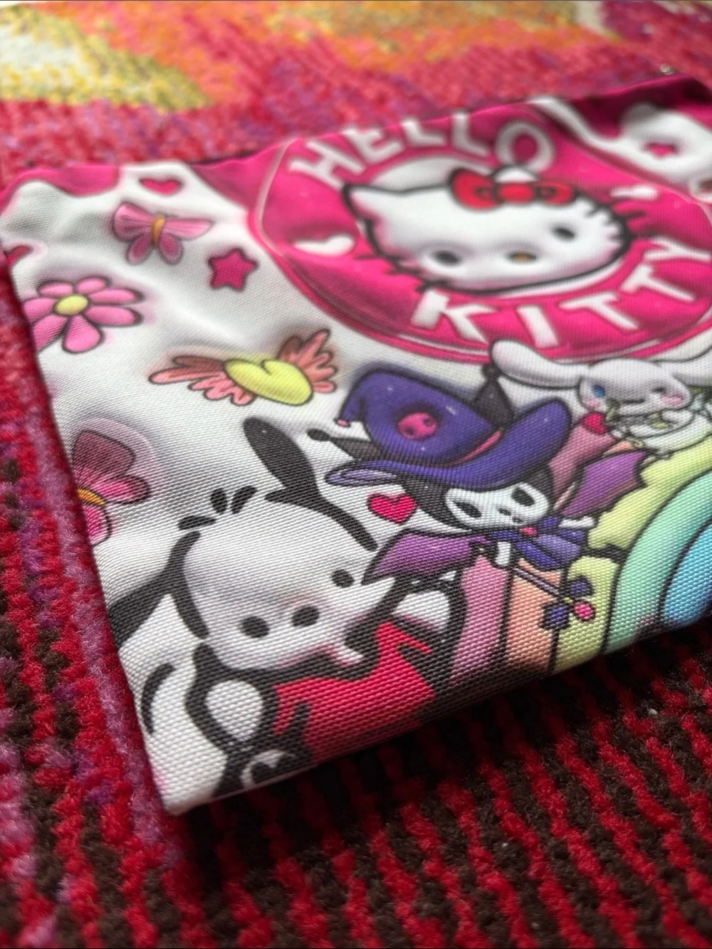 Sanrio Hello Kitty Pink & White Character Cosmetic Pouch